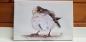 Preview: Vogel Spatz Sperling Aquarell Watercolor Tier sparrow bird Bild Druck auf Leinwand Keilrahmen 30 x 20 cm