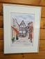 Preview: Aquarell DIN A4 Bild Aquarelldruck Bremen Altstadt Schnoor Schnoorviertel