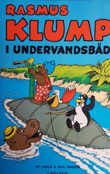 Children's book DANISH - Rasmus Klump Blandt Hattesvingere - Petzi - used