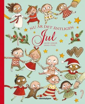 Christmas book Swedish -  Nu Är Det Äntligen Jul  - Stories, Games, Songs NEW