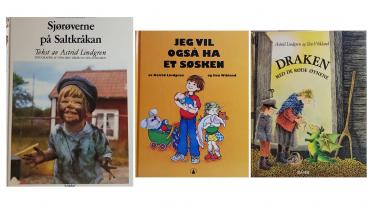 Astrid Lindgren Bücher NORWEGISCH - D-WARE - gebraucht - schlecht halten - 3 Bücher