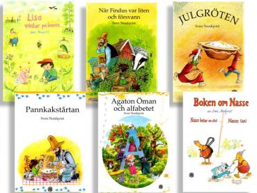 Box Födelsedagspaketet - 6 books ASven Nordqvist SWEDISH Pettson, Findus and more ...  NEW Festus and Mercury Jul