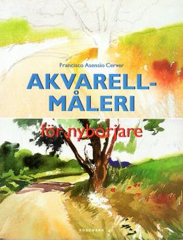 Akvarell - Måleri - för nybörjare - learning watercolorpainting book Swedish