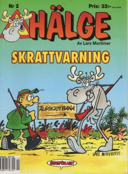 Hälge Comic Elch - Album Nr. 2 Skrattvarning - Lars Mortimer - schwedisch