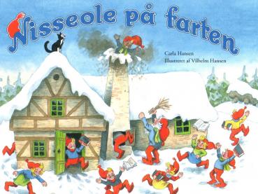 Children's book Danish - CHRISTMAS JUL - Nisseole på farten - used