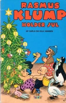 Children's book DANISH - Rasmus Klump Holder Jul Christmas - Petzi - used