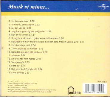 Anita Lindblom - Musik Vi Minns