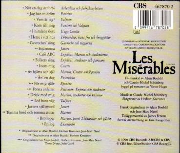 Musical - Les Miserables - CD SWEDISH