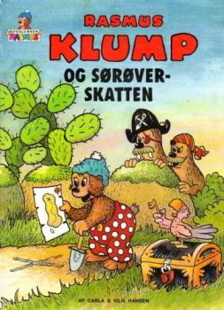 Kinderbuch DÄNISCH - Rasmus Klump Og Soroverskatten - Petzi - gebraucht - DIN A4 Hardcover