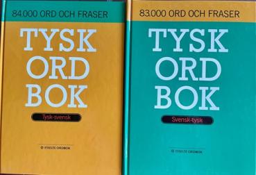 2 books Dictionary Swedish German Svensk Tysk Ordbok 167.000 ord och fraser