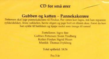 CD Hörbuch Pettersson & Findus NORWEGISCH Gubben Og Katten - Pannekakerore