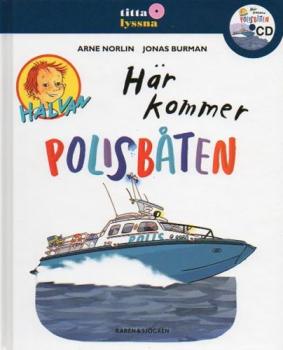 Kinderbuch Buch + CD  SCHWEDISCH - Halvan Här Kommer Polisbåten - Arne Norlin