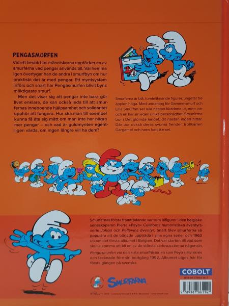 Book SWEDISH - Smurfernas Äventyr - Penga Smurfen - Smurfen - The Smurfs