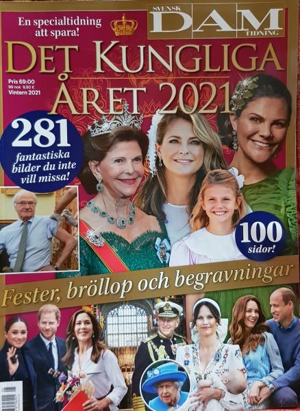 Special Magazin DAM Tidning - Det Kungliga året 2021 - Princess Victoria, Victoria, Mary, Kate, Queen Silvia, Mette-Marit - Kungliga