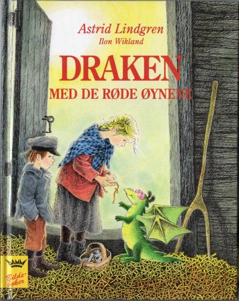 AAstrid Lindgren Buch Norwegisch - Draken Med De Rode Oynene - Der ...