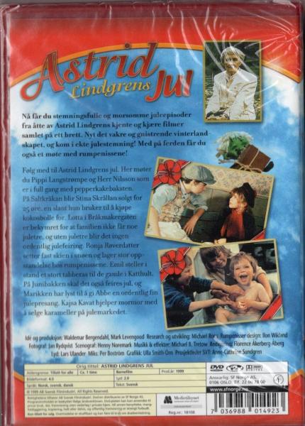 Astrid Lindgren DVD Norwegian - Astrid Lindgren's Jul - Christmas