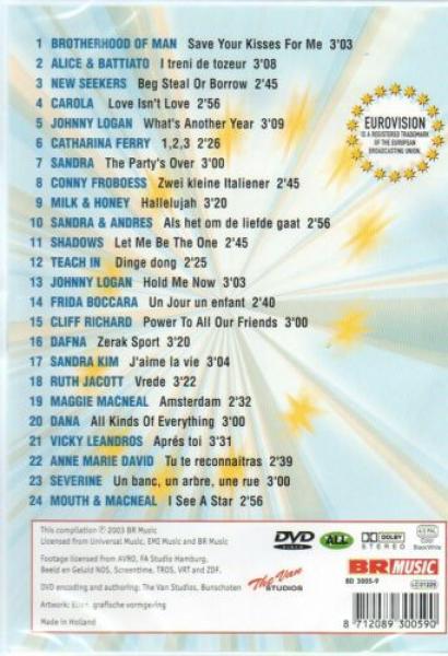 DVD Eurovision Songfestival Hits - Johnny Logan - Conny Froboess - Cliff Richard