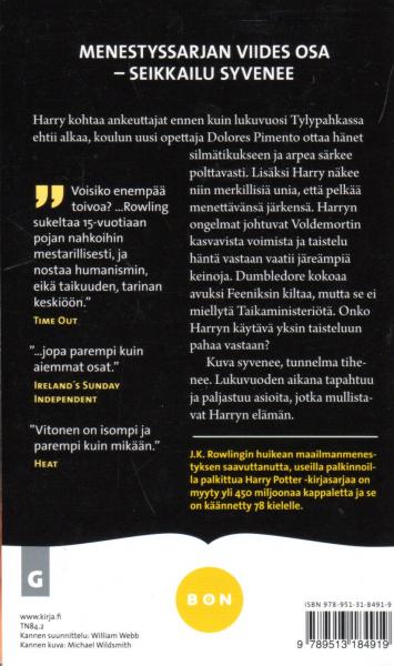 Harry Potter book Finish -  Feeniksin Kilta - J.K. Rowling