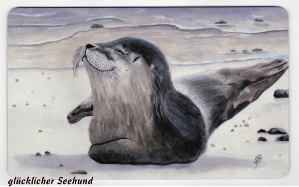 Breakfast board - seal on the beach