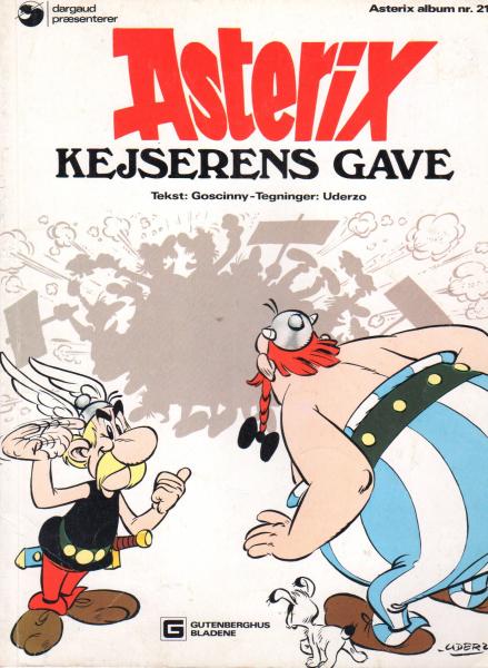 Asterix Danish Nr. 21  - ASTERIX Kejserens Gave - 1977 - used