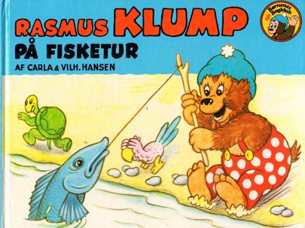 Children's book DANISH - Rasmus Klump på pa FISKETUR - Petzi - used - Hardcover