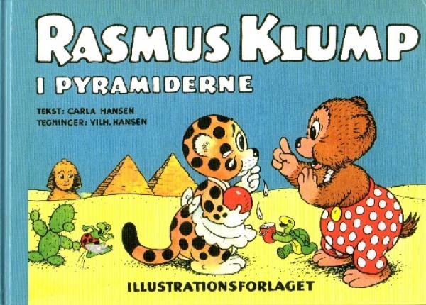 Children's book DANISH - Rasmus Klump i Pyramiderne - Petzi - used - Hardcover