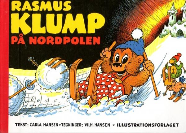 Children's book DANISH - Rasmus Klump på pa NORDPOLEN - Petzi - used - Hardcover