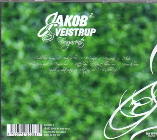 Jakob Sveistrup - Dansk Melodi Eurovision - CD Danish - Fragments - 2006