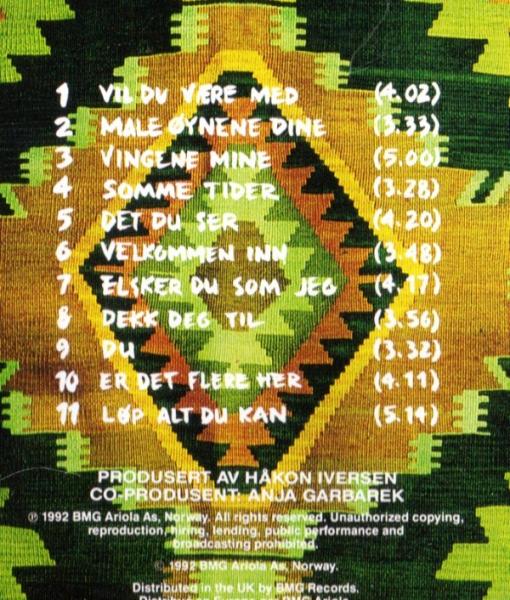 CD Norwegen Anja Garbarek Velkommen Inn - Norwegisch, 1992