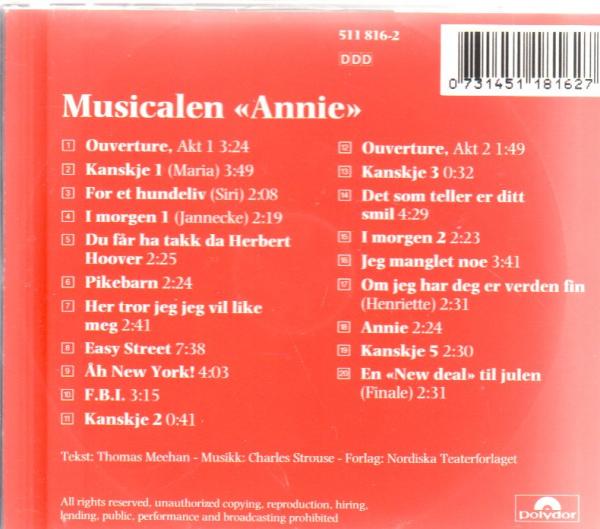 Musical ANNIE - Norwegen - norwegisch - Musikal - Norway