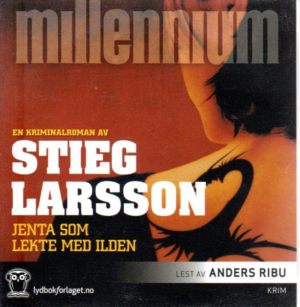 CD audiobook NORWEGIAN - Stieg Larsson Jenta Som Lekte Med Ilden Millennium Part 2