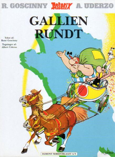 Asterix Danish Nr. 12  - ASTERIX Gallien Rundt! - 1977  - used