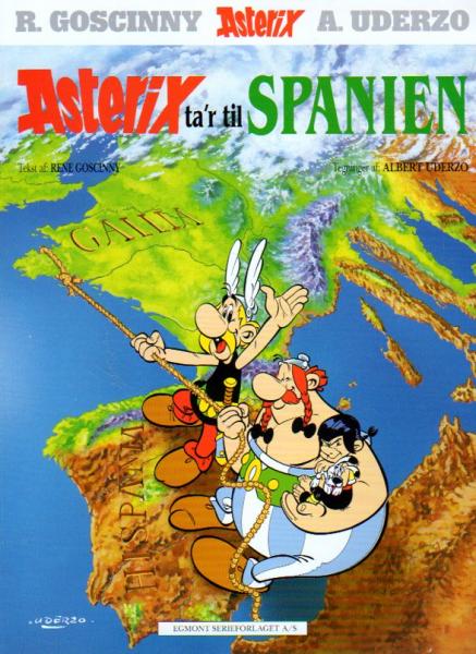 Asterix Danish Nr. 14  - ASTERIX ta´r til Spanien! - 1974 - used