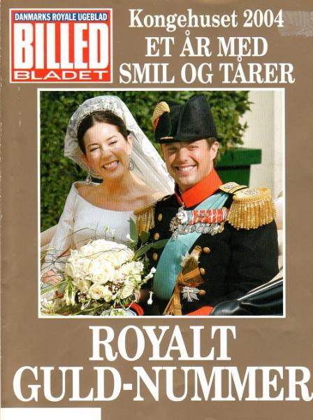 2004 - Denmark Princess Mary Prince Frederik Wedding Kongehuset Guld-Nummer