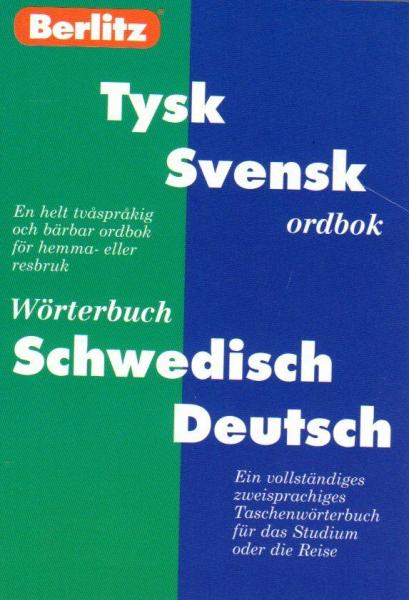 Pocket dictionary Swedish Berlitz Tyska Ordbok Tysk Svensk German Swedish